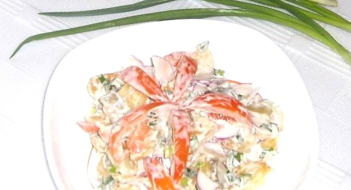 Зимний картофельный салат