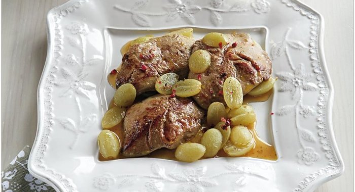 Фуа-гра с мускатным виноградом