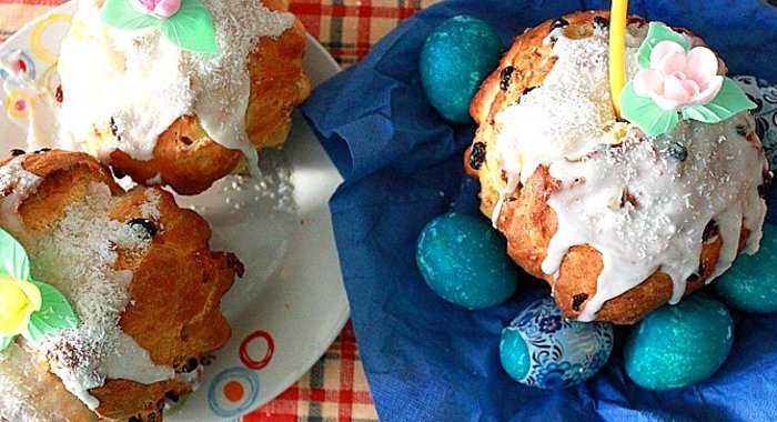 Дрожжевые пасхальные куличи