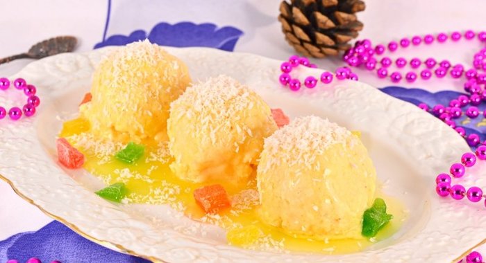 Мороженое с хурмой