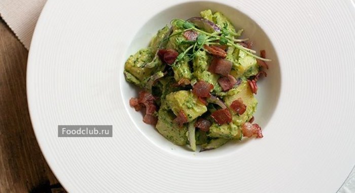 Картофельный салат с йогуртовым соусом