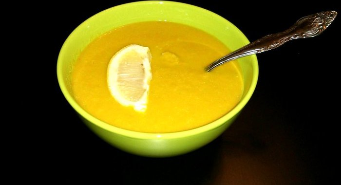 Суп-пюре из авокадо и морковки