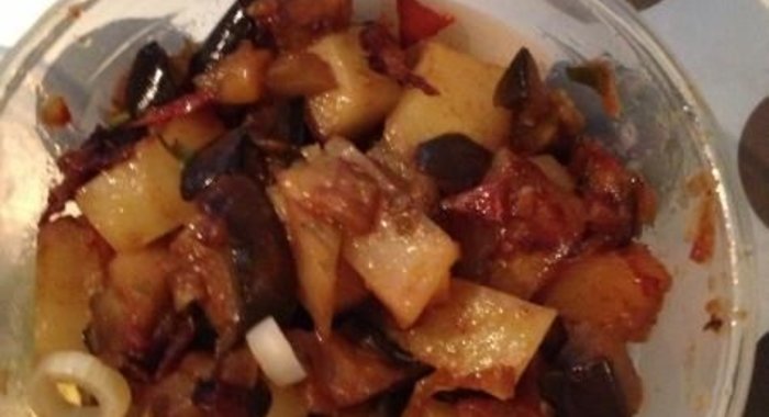Баклажанное рагу с овощами