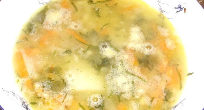 Гороховый суп с сельдереем