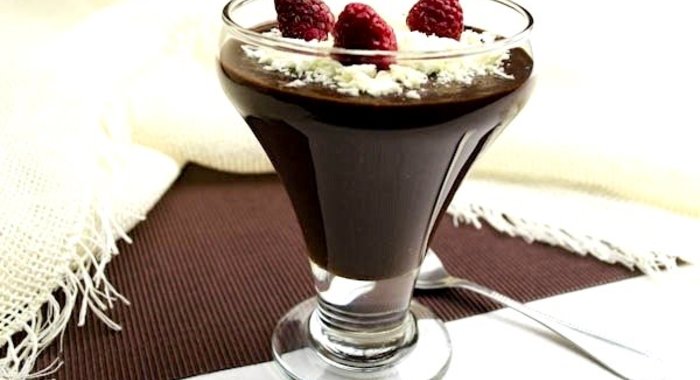 Шоколадный мусс из хурмы