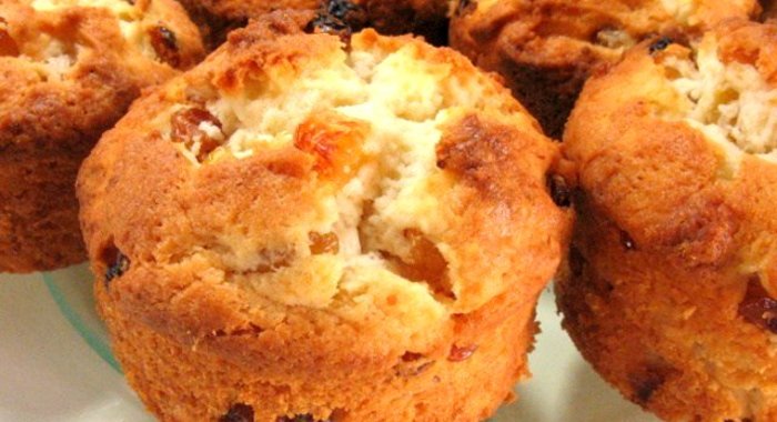 Творожные кексы из манной крупы