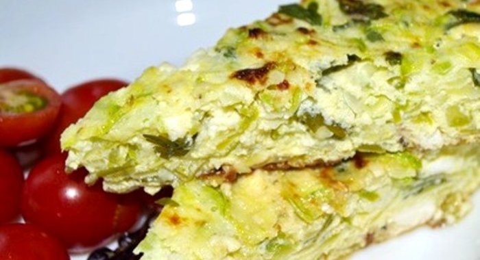 Яичница с кабачками