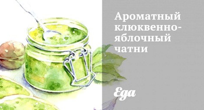 Ароматный клюквенно-яблочный чатни