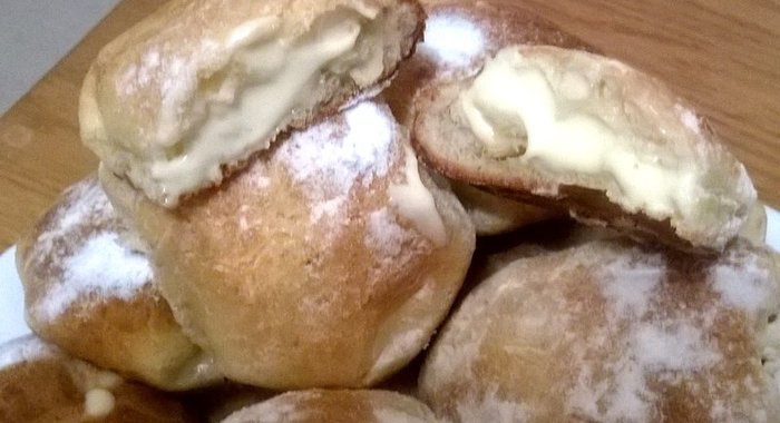 Заварные пирожные со сливочным кремом