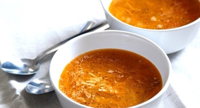 Суп на говяжьем бульоне