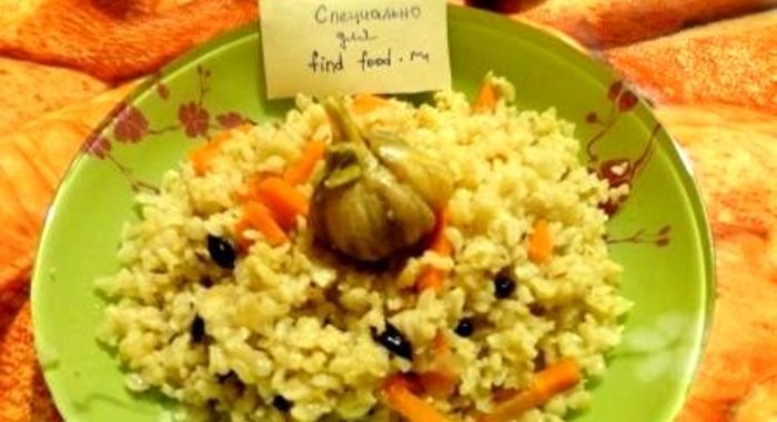 Пряный плов без мяса