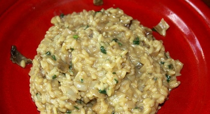 Ризотто с сушеными белыми грибами