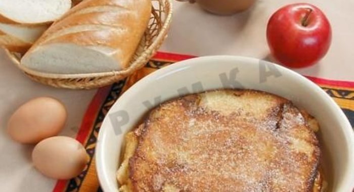 Запеканка из чёрного хлеба