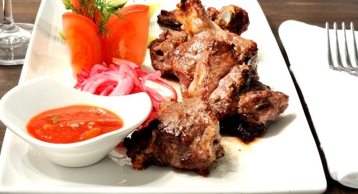 Шашлык на сковороде