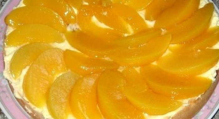 Персиковый торт