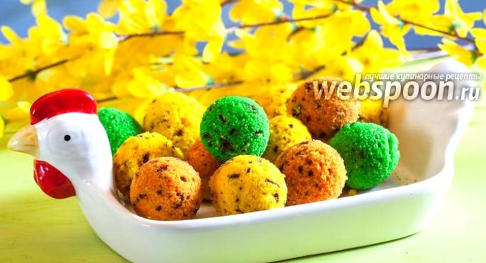 Кексики в формочках «Пасхальные яйца»