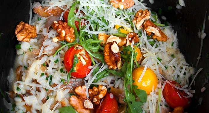 Ризотто с вешенками