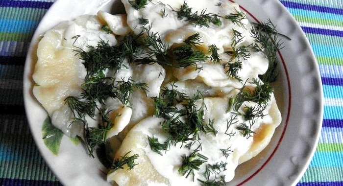 Вареники с картошкой и укропом