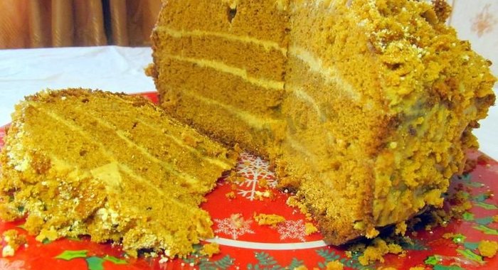 Медовый торт в мультиварке