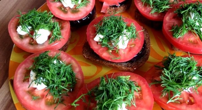 Бутерброды с баклажанами