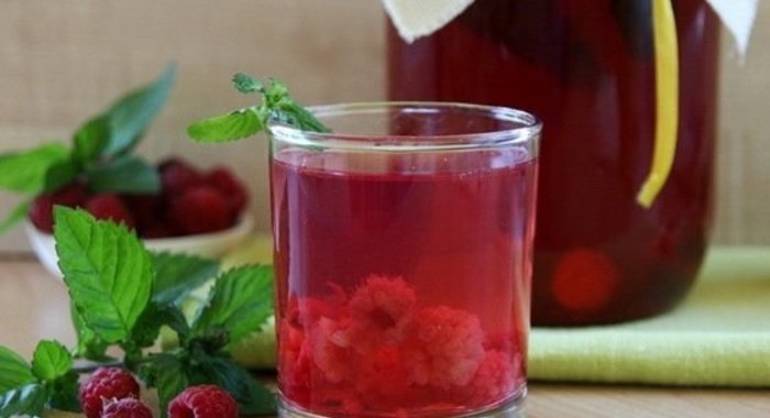 Компот из замороженной малины