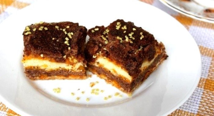 Тыквенное пирожное