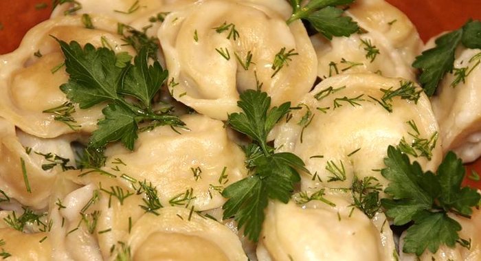 Пельмени с кальмарами