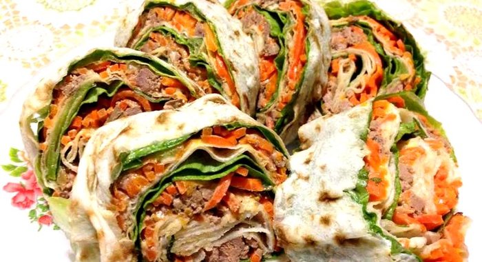 Лаваш с печенью