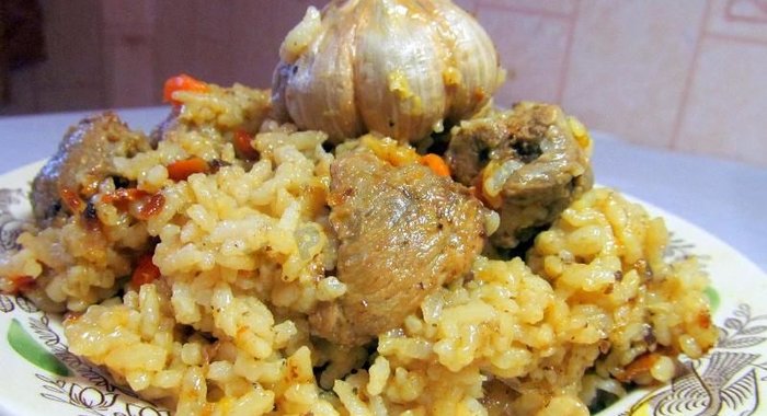 Плов из утки в казане