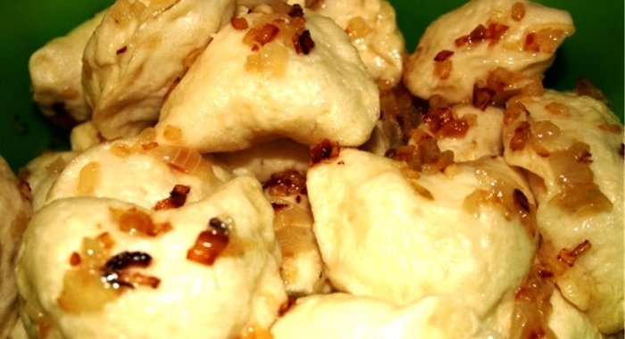 Дрожжевые вареники на пару