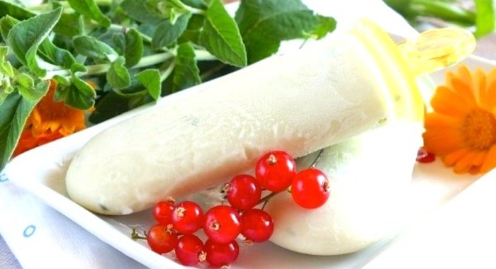 Йогуртовое мороженое с мятой