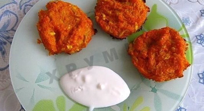Морковно-яблочные котлетки