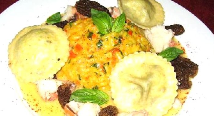 Ризотто с шафраном и лимоном