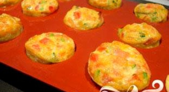 Маленький овощной омлет