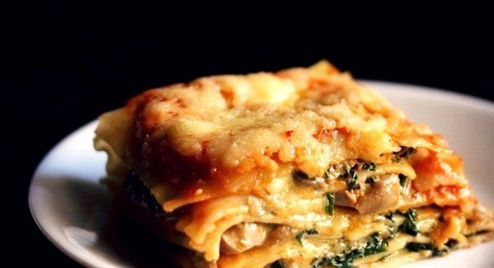 Грибная лазанья