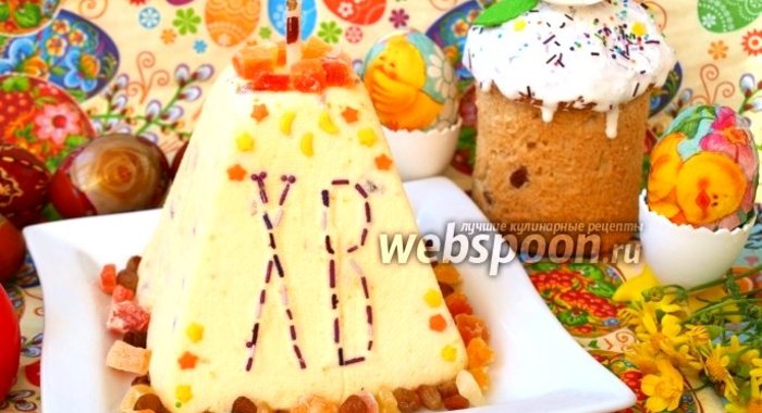 Творожная пасха с белым шоколадом