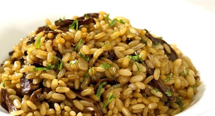 Плов с опятами