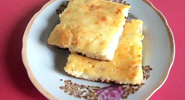 Творожная запеканка с изюмом