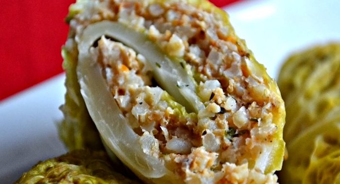 Голубцы с куриным фаршем