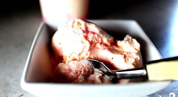 Мятно-ванильное сливочное мороженое