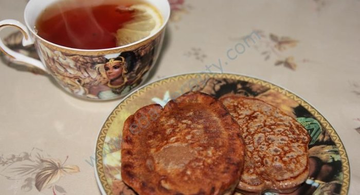 Шоколадные оладьи на кефире