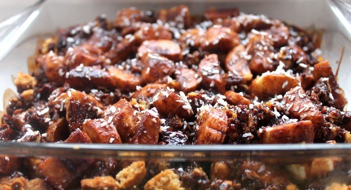 Шоколадно-Банановый торт на песочной основе