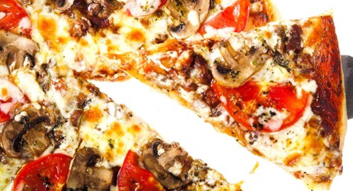 Картофельная пицца с грибами