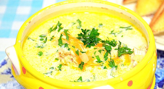 Сырный суп по‑французски с плавленым сыром