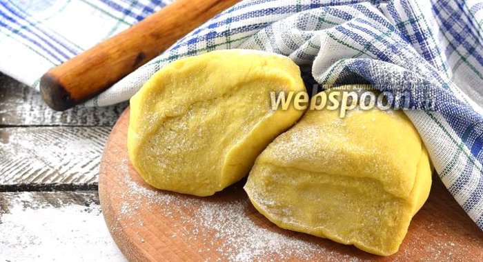 Заварное тесто для вареников на молоке и сливочном масле