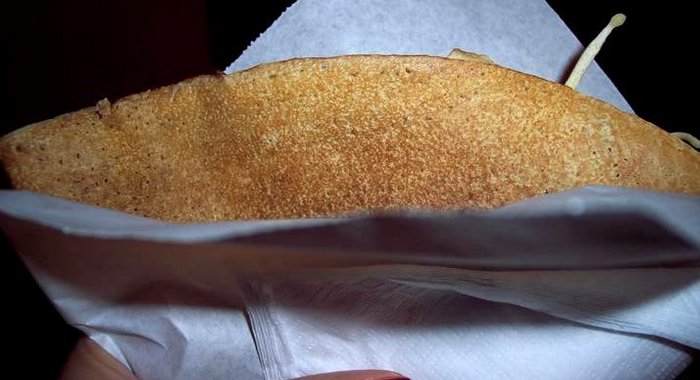 Блинчики с шоколадным ореховым кремом