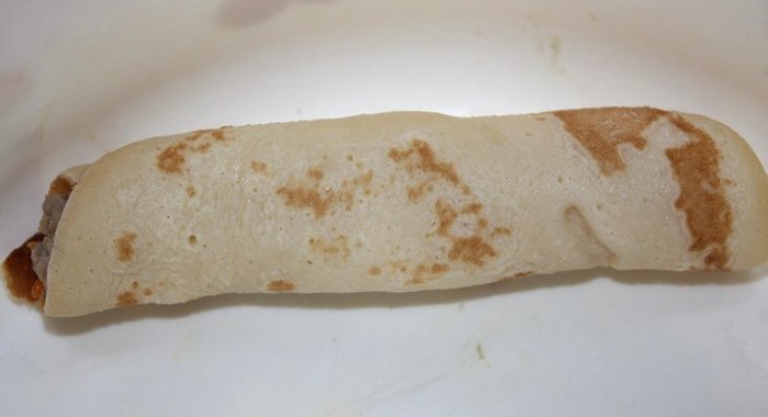 Блинчики с мясом и яйцом