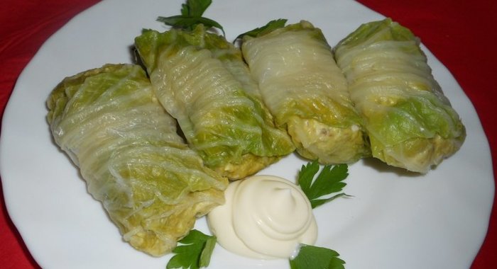 Диетические голубцы в пароварке