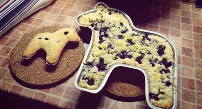 Песочное печенье со смородиной