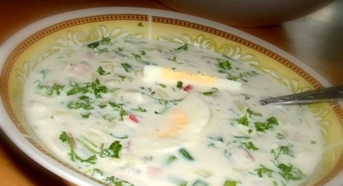 Окрошка с хреном